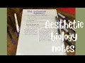 Aesthetic Biology notes notes short