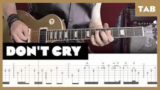 Download Guns N' Roses - Don’t Cry - Guitar Tab | Lesson | Cover | Tutorial MP3