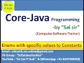 Java Enums with Specific values to constants Java Enums Java Enumerated Datatypes Enums