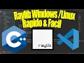 Como usar Raylib no Visual Studio Code Vim ou Neovim Windows e Linux Rapido