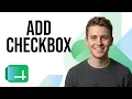 How to Insert Checkbox in Google Sheets - Create Interactive Checklists