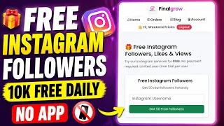 10k Free followers 🎊| Instagram Followers Kaise Badhaye | Instagram Par Follower Kaise Badhaye