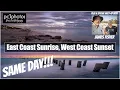 East Coast Sunrise West Coast Sunset - Same Day Seascape Photography Photography Sony A7RIII