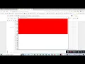 flag of Indonesia Python turtle library Python for beginners