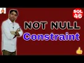 Not Null Constraint in Oracle l it s very useful