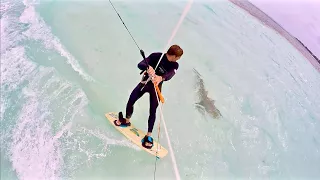 KITEBOARDING WITH SHARKS!! in the Bahamas