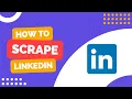 How to scrape LinkedIn Profiles with Node js