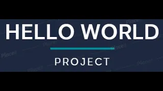 Python Part 3 - Hello World