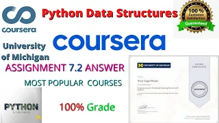 Python Data Structures Assignment 7 2 Solution Coursera Assignment 7 2 Python Data Structures