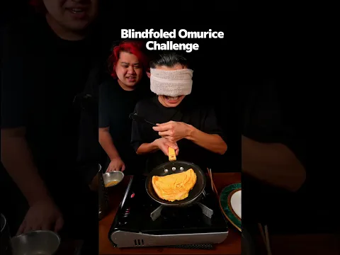 Blindfoled OmuriceChallenge　4DAY #food # #omblette #egg