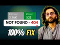 Fix - Error 404 Page Not Found in Search Console SOLVED