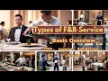 Types of F B Service Basic Overview Table Service Assisted Service Self-Service