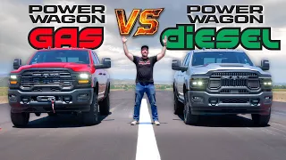 Hemi vs Cummins Drag Race: The Diesel Ram Power Wagon Is All New, But Is It Faster Than the Hemi V8?