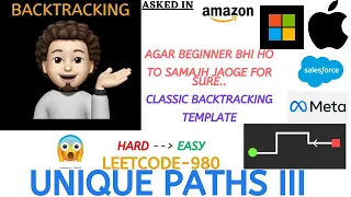 Unique Paths III - Apple Amazon Microsoft Intuit Explanation Live Coding