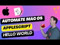 MacOS - Hello World in AppleScript