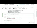 Addition with numbers and strings - Introduction to Python Absolute Beginner Module 1 10