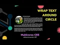Tutorial Wrap Text Around Circle Multiverse CSS without Javascript GIF SUNNY