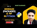 Modules Packages Pip Day in Python Programming Complete Python Tutorial Explain in Hindi