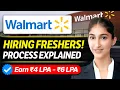 Walmart HIRING Campus Process for FRESHERS Full Details