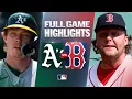 ATHLETICS vs RED SOX Full Game Highlights August 9 2026 MLB Season