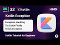 Kotlin Exception Handling Try Catch Finally Kotlin Mastery Course in 2024 Hindi cstechtube