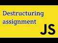 Javascript Destructuring assignment in Tamil