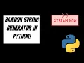 Python Magic Creating Random Strings from a Word List