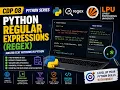 Python Regular Expressions Regex Full Tutorial Python CDP 08
