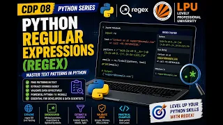 Python Regular Expressions Regex Full Tutorial Python CDP 08