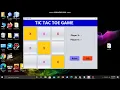 Java project on Tic Tac Toe Game