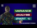 VARIANCE ANALYSIS PART 1