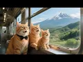 Download Lagu Papa Cat Returns Home on Leave to Visit Ginger and Mama Cat, Then They Go Hiking Together ⛰️🚶‍♀️🐾