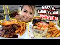 MASSIVE LAND AND SEA BURGERS at Joey C s Boathouse in Stratford CT