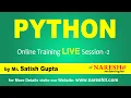 PYTHON Demo Session 2 9 15 AM IST by Mr Satish Gupta 31st March 2020
