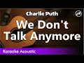 Download Lagu Charlie Puth - We Don't Talk Anymore (SLOW karaoke acoustic)