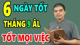Xem Ngày Tốt Tháng 9 Âm Lịch năm 2026 Tốt Cho Mọi Việc: Nhập Trạch, Mua Xe, Đổ Mái, Cưới HỎi...
