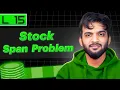 L15 Stock Span Problem Stack and Queue Playlist