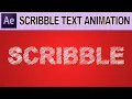 After Effects Tutorial Scribble Text Animation
