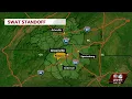 Deputies and SWAT in a standoff with a suspect in Pickens County s say