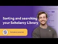 Sorting and searching Scholarcy Library made simple