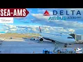 DELTA AIRLINES COMFORT AIRBUS A330-900neo REVIEW SEATTLE - AMSTERDAM TRIPREPORT 4K ULTRA