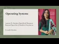 Operating Systems Lecture Bankers Algorithm Resource-Request Algorithm Deadlock Avoidance