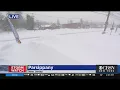 Heavy Snow Makes For Low Visibility In Parsippany N J