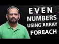 Even Numbers forEach Method JavaScript ES6 Amjad Sir PickupBiz Learning