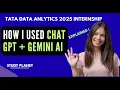How I Used ChatGPT Gemini for Tata Data Analytics Internship Task 1 Step-by-Step Guide