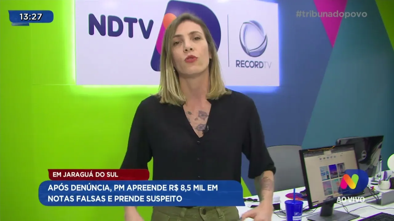 Em Jaraguá do Sul após denúncia, PM apreende R$ 8,5 mil em notas falsas e prende suspeito