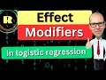 Effect modifiers and interaction terms in Logistic Regression An R programming tutorial