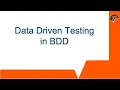 Data Driven Testing in BDD