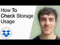 How to Check Dropbox Storage Usage 2025 Full Guide