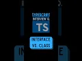TypeScript Interface vs Class